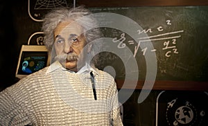 Albert Einstein Wax Figure