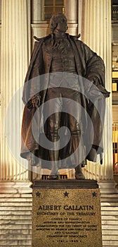 Albert Gallatin Statue US Treasury Department