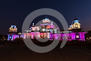 Albert Hall museum in India, Jaipur, night view