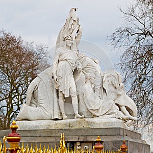 albert monument in london england kingdome and old construction