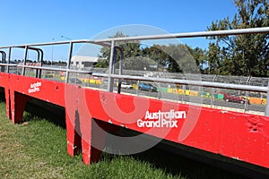Formula One track Albert Park Circuit in Melbourne, Australia