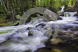 Alberta Falls in Rocky Mountain National Park during the Spring runoff