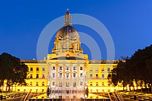 The Alberta Legislature building in Edmonton