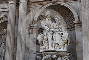 Albertina Danube and Vienna Statue