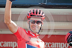 Alberto Contador at the Vuelta 2012