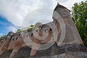 Albi town unesco listed city french tower castle wall red bricks