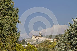 Albisano - viewing terrace above the Lake Garda