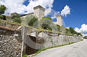 Albornoz fortress. Spoleto. Umbria. photo