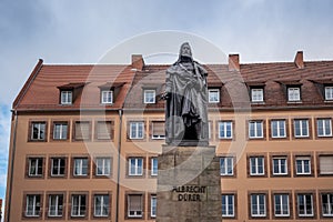 Albrecht Durer Statue - Nuremberg, Bavaria, Germany