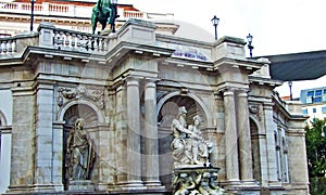 Albrecht fountain or Albrechtsbrunnen, Wien - Vienna, Austria