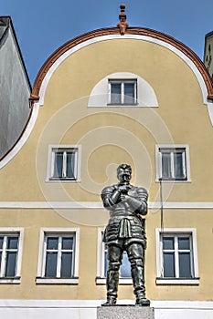 Albrecht von Wallenstein statue in Frydlant