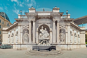 Albrechtsbrunnen, also known as Danubiusbrunnen, Vienna, Austria