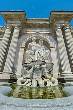 Albrechtsbrunnen, also known as Danubiusbrunnen, Vienna, Austria