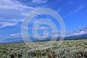 Albright Overlook Grand Teton Mountain Range Scenic View