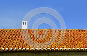 Albufeira Old Town Terracotta roof tiles