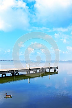 Albufera lake in Valencia El Saler