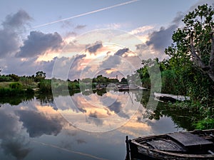 Albufera nature reserve in Catarroja Valencia Spain