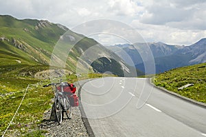 Albula-pass, in the Switzerland's Alps photo