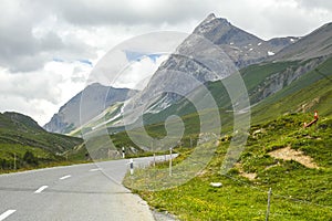 Albula-pass, in the Switzerland's Alps photo