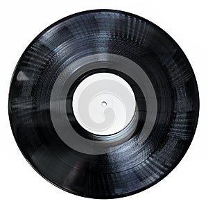 Album twelve inch black semi-transparent vinyl record