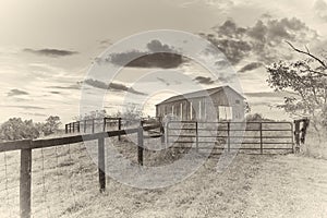 Albumen Print - Old Barn