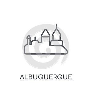 albuquerque linear icon. Modern outline albuquerque logo concept