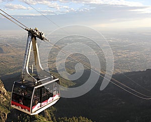 A Sandia Peak Aerial Tramway Downhill Tramcar