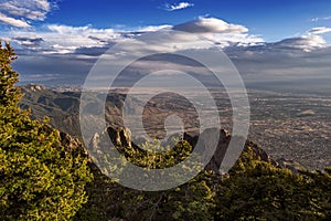 Albuquerque, New Mexico from the Sandia Mountains photo