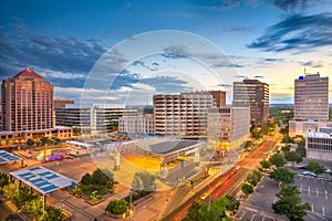 Albuquerque, New Mexico, USA downtown cityscape