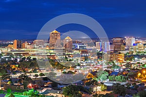 Albuquerque, New Mexico, USA Downtown Cityscape