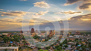 Albuquerque, New Mexico, USA Downtown Cityscape