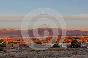 Albuquerque and the Sandia Mountains photo