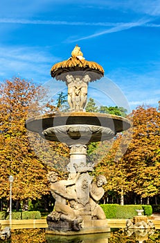 Alcachofa Fountain in the Buen Retiro Park - Madrid photo