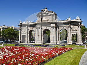 Alcala Gate in Independence Square, Madrid