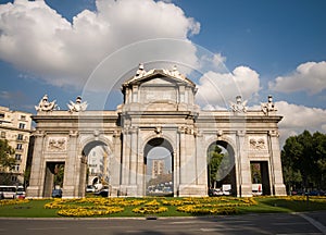 Alcala Gate (Puerta de Alcala) in Madrid