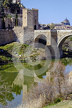 Alcantara Bridge, over the river Tage, Toledo photo