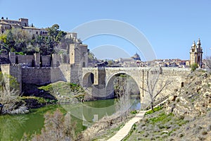 Alcantara Bridge, over the river Tage, Toledo photo