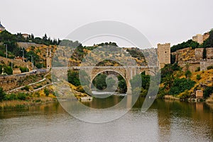 The Alcantara Bridge in Toledo