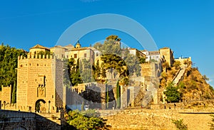 The Alcantara Bridge in Toledo, Spain