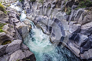 Alcantara river on Sicily Island