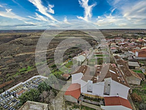 Alcarria in Guadalajara,Spain. Drone Photo photo