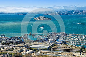 Alcatraz aerial view