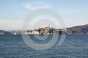 The alcatraz island is famous in sanfrancisco,California,USA