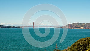 Alcatraz Island, an historic prison in San Francisco Bay Area