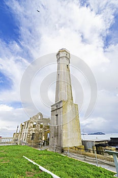 Alcatraz island Lighthouse, San Francisco, California