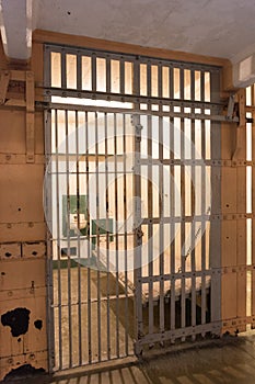 Alcatraz island prison interior cell block