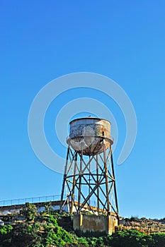 Alcatraz Island, prison, water tower, San Francisco, California, United States of America, Usa