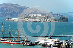 Alcatraz prison in San Francisco bay