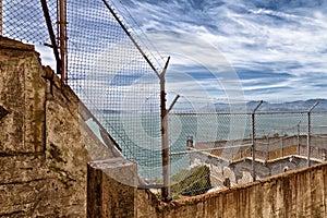 Alcatraz Prisoner Yard View