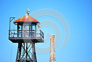 Alcatraz turret and sky